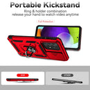 For Samsung Galaxy A73 5G Sliding Camshield Holder Phone Case(Red)