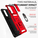 For Samsung Galaxy A73 5G Sliding Camshield Holder Phone Case(Red)