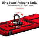 For Samsung Galaxy A73 5G Sliding Camshield Holder Phone Case(Red)