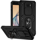 For Samsung Galaxy J7 Prime Sliding Camshield Holder Phone Case(Black)