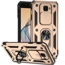 For Samsung Galaxy J7 Prime Sliding Camshield Holder Phone Case(Gold)