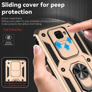 For Samsung Galaxy J7 Prime Sliding Camshield Holder Phone Case(Gold)
