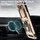 For Samsung Galaxy J7 Prime Sliding Camshield Holder Phone Case(Gold)