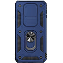 For Samsung Galaxy J7 Prime Sliding Camshield Holder Phone Case(Blue)
