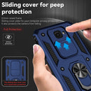 For Samsung Galaxy J7 Prime Sliding Camshield Holder Phone Case(Blue)