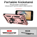 For Samsung Galaxy J7 Prime Sliding Camshield Holder Phone Case(Rose Gold)