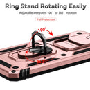 For Samsung Galaxy J7 Prime Sliding Camshield Holder Phone Case(Rose Gold)