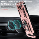 For Samsung Galaxy J7 Prime Sliding Camshield Holder Phone Case(Rose Gold)