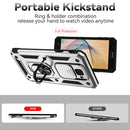 For Samsung Galaxy J7 Prime Sliding Camshield Holder Phone Case(Silver)