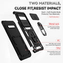 For Samsung Galaxy S10 Sliding Camshield Holder Phone Case(Black)