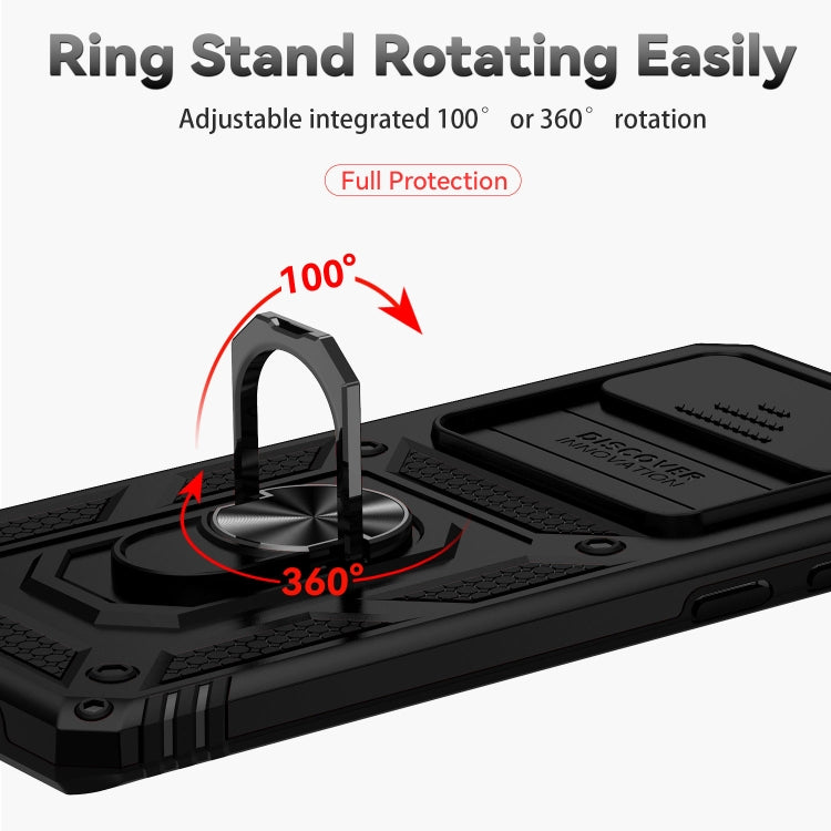 For Samsung Galaxy S10 Sliding Camshield Holder Phone Case(Black)