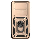 For Samsung Galaxy S10 Sliding Camshield Holder Phone Case(Gold)