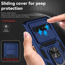 For Samsung Galaxy S10 Sliding Camshield Holder Phone Case(Blue)