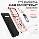 For Samsung Galaxy S10 Sliding Camshield Holder Phone Case(Rose Gold)