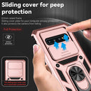 For Samsung Galaxy S10 Sliding Camshield Holder Phone Case(Rose Gold)