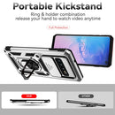 For Samsung Galaxy S10 Sliding Camshield Holder Phone Case(Silver)