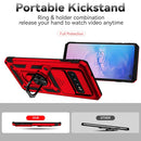 For Samsung Galaxy S10+ Sliding Camshield Holder Phone Case(Red)