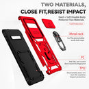 For Samsung Galaxy S10+ Sliding Camshield Holder Phone Case(Red)