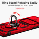 For Samsung Galaxy S10+ Sliding Camshield Holder Phone Case(Red)