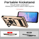 For Samsung Galaxy S10+ Sliding Camshield Holder Phone Case(Gold)