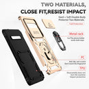 For Samsung Galaxy S10+ Sliding Camshield Holder Phone Case(Gold)