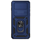 For Samsung Galaxy S10+ Sliding Camshield Holder Phone Case(Blue)