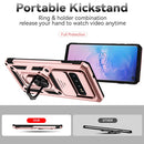 For Samsung Galaxy S10+ Sliding Camshield Holder Phone Case(Rose Gold)