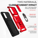 For Samsung Galaxy S20 FE Sliding Camshield Holder Phone Case(Red)