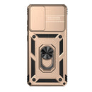 For Samsung Galaxy S20 FE Sliding Camshield Holder Phone Case(Gold)