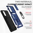 For Samsung Galaxy S20 FE Sliding Camshield Holder Phone Case(Blue)