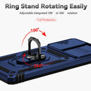 For Samsung Galaxy S20 FE Sliding Camshield Holder Phone Case(Blue)