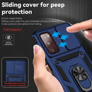 For Samsung Galaxy S20 FE Sliding Camshield Holder Phone Case(Blue)