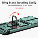For Samsung Galaxy S20 FE Sliding Camshield Holder Phone Case(Dark Green)