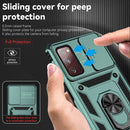 For Samsung Galaxy S20 FE Sliding Camshield Holder Phone Case(Dark Green)