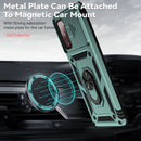 For Samsung Galaxy S20 FE Sliding Camshield Holder Phone Case(Dark Green)