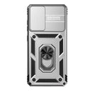 For Samsung Galaxy S20 FE Sliding Camshield Holder Phone Case(Silver)