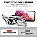 For Samsung Galaxy S20 FE Sliding Camshield Holder Phone Case(Silver)