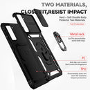 For Samsung Galaxy S21 FE 5G Sliding Camshield Holder Phone Case(Black)