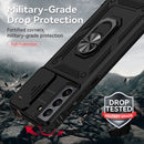 For Samsung Galaxy S21 FE 5G Sliding Camshield Holder Phone Case(Black)