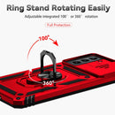 For Samsung Galaxy S21 FE 5G Sliding Camshield Holder Phone Case(Red)
