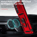 For Samsung Galaxy S21 FE 5G Sliding Camshield Holder Phone Case(Red)