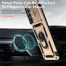 For Samsung Galaxy S21 FE 5G Sliding Camshield Holder Phone Case(Gold)