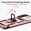 For Samsung Galaxy S21 FE 5G Sliding Camshield Holder Phone Case(Rose Gold)