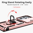 For Samsung Galaxy S21 Ultra 5G Sliding Camshield Holder Phone Case(Rose Gold)