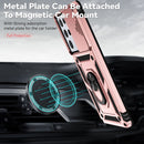 For Samsung Galaxy S21 Ultra 5G Sliding Camshield Holder Phone Case(Rose Gold)