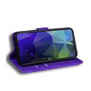 For Huawei Y6 2019 Skin Feel Pure Color Flip Leather Phone Case(Purple)