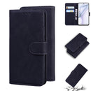 For Huawei P50 Skin Feel Pure Color Flip Leather Phone Case(Black)