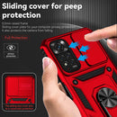 For Xiaomi Redmi Note 11 Global Sliding Camshield Holder Phone Case(Red)