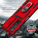 For Xiaomi Redmi Note 11 Pro Global Sliding Camshield Holder Phone Case(Red)