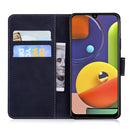 For Samsung Galaxy A50 / A30s / A50s Skin Feel Pure Color Flip Leather Phone Case(Black)
